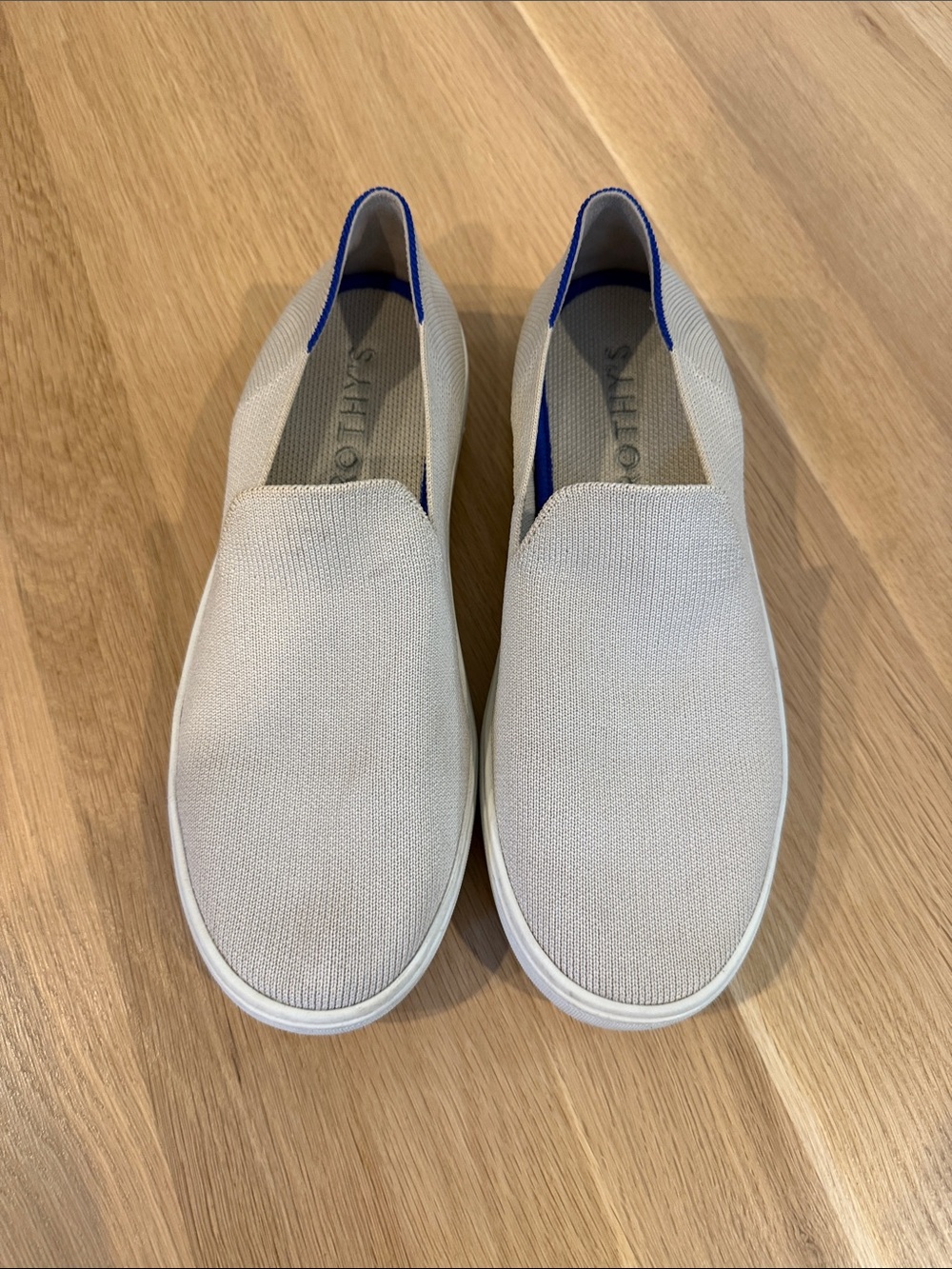 Rothy’s Original Slip-On Sneaker in Sand - size 8 women’s
